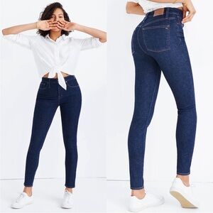 MADEWELL Curvy High-Rise Skinny Jeans in Lucille Wash Size 27 H6385